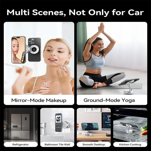 2026 Magnetic vacuum car phone holder 360 adjustable mount