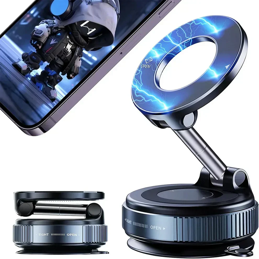 2026 Magnetic vacuum car phone holder 360 adjustable mount